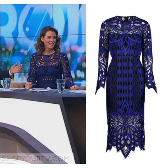 Thurley Dresses & Skirts - NWT Thurley Nightfall Lace Overlay Crochet Midi Sheath Dress